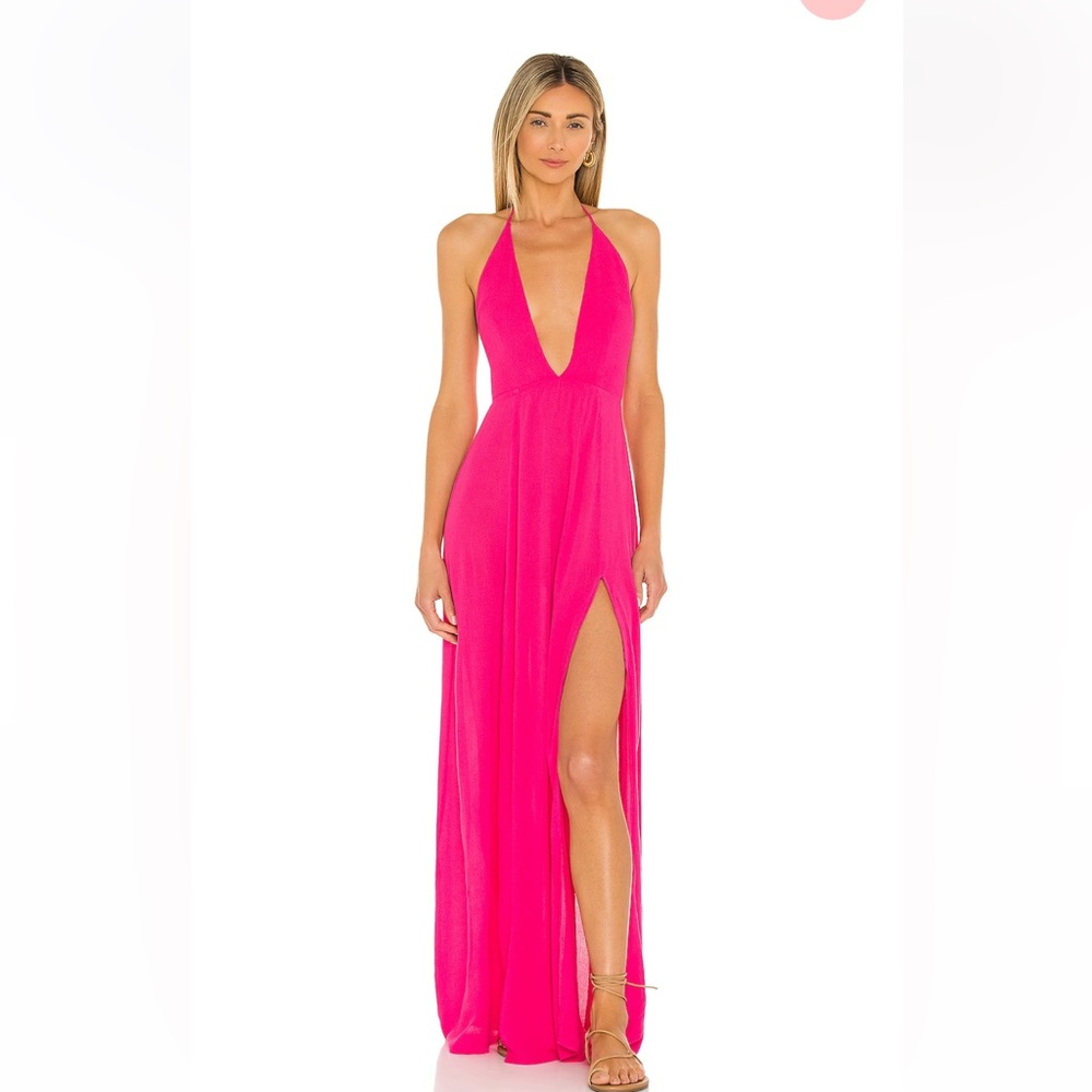 REVOLVE Superdown Pink Summer Long Dress Size S